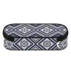 Pencil Pouch 300D Polyester Large Capacity Zip Around Closure with Main Storage Mesh Pocket and Organized Pen Holders for Students