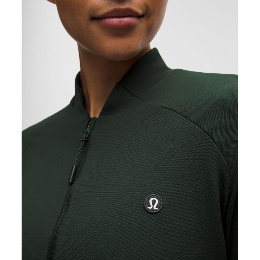 Lululemon Lightweight Uv Protective Golf Jacket Rainforest Green White