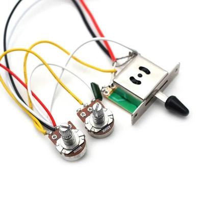 5-way Switch Electric Guitar Pickup Two Tone One Volume Vintage Tone Electric Guitar Wiring Harness DIY