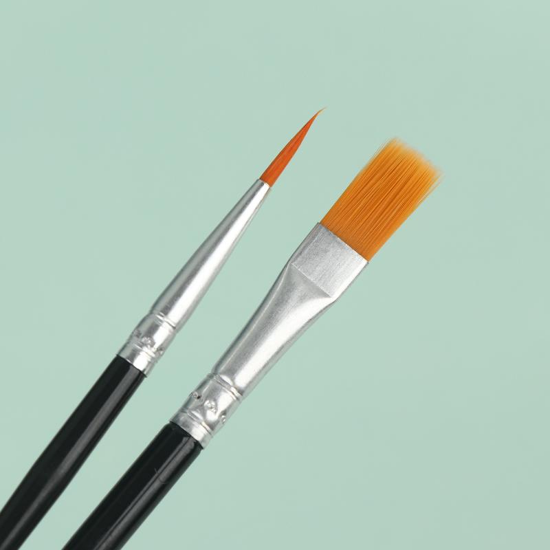50-160pcs Nylon Brush Acrylic Detail Painting Thin Hook Line Pen Professional Paint Brush Kit Art Supplies