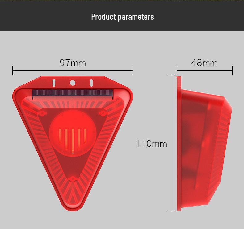 Dzienny solarny odstraszacz ptaków: Alarm Dźwiękowy i Świetlny do Sadu, Stawu, Pola Ryżowego i Odstraszacz Gołębi