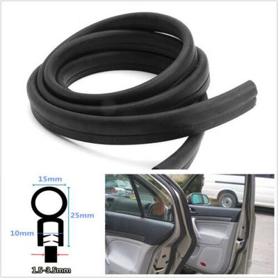 New 5M Car Door Edge Trim Protector Isolator Noise Rubber Seal Strip W/ Steel Sheet