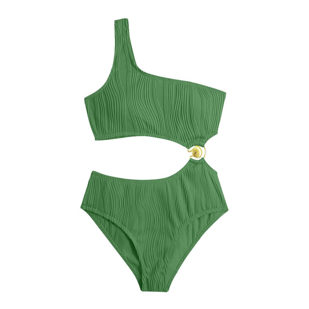 Fashion Women's Sexy Color Backless Temperament Beachwear Bikini Swimsuit