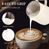 350/600ML Stainless Steel Milk Frothing Pitcher,Latte Art Cup with Long Spout for Cappuccino&Cafe/Office,Durable Design
