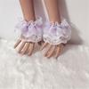 Japanese Maid Wrist Cuffs Lace Short Hand Sleeves for Wrist Coverage and Elegant Anime Outfit Dressingup Accessories