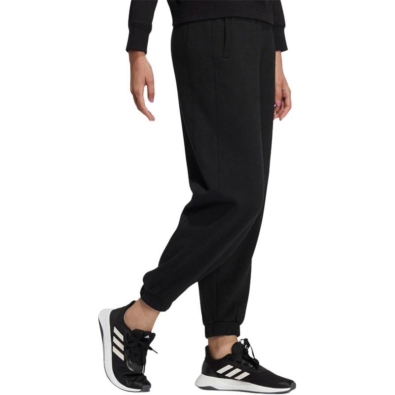 Adidas Neo Letter Print Cuffed Knit Sports Pants Women Pants Black H16299