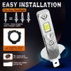 2 st 12000LM H1 H3 LED Strålkastarlampor Mini H1 LED Dimljus 30W CSP för Bilstrålkastare Fläktlös DRL Ljus Auto Dagtidskörningsljus 12V 6500K Vit