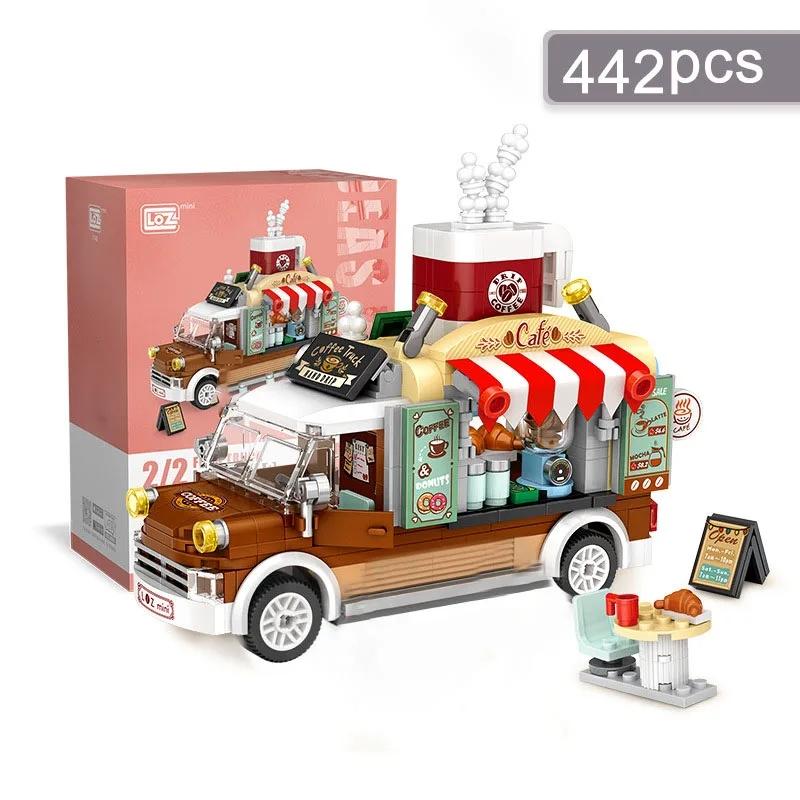 

Street View City View Модель из строительных блоков Строительные игрушки Мини Креативный домашний декор Украшения Детские праздничные Рождественские подарки