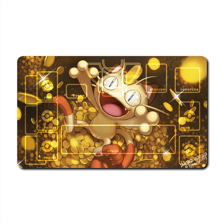 Diy PTCG Pokemon Dedicated Battle GAME Card Mat Charizard Venusaur Blastoise Gengar Gift Toy Game Anime Table Mat