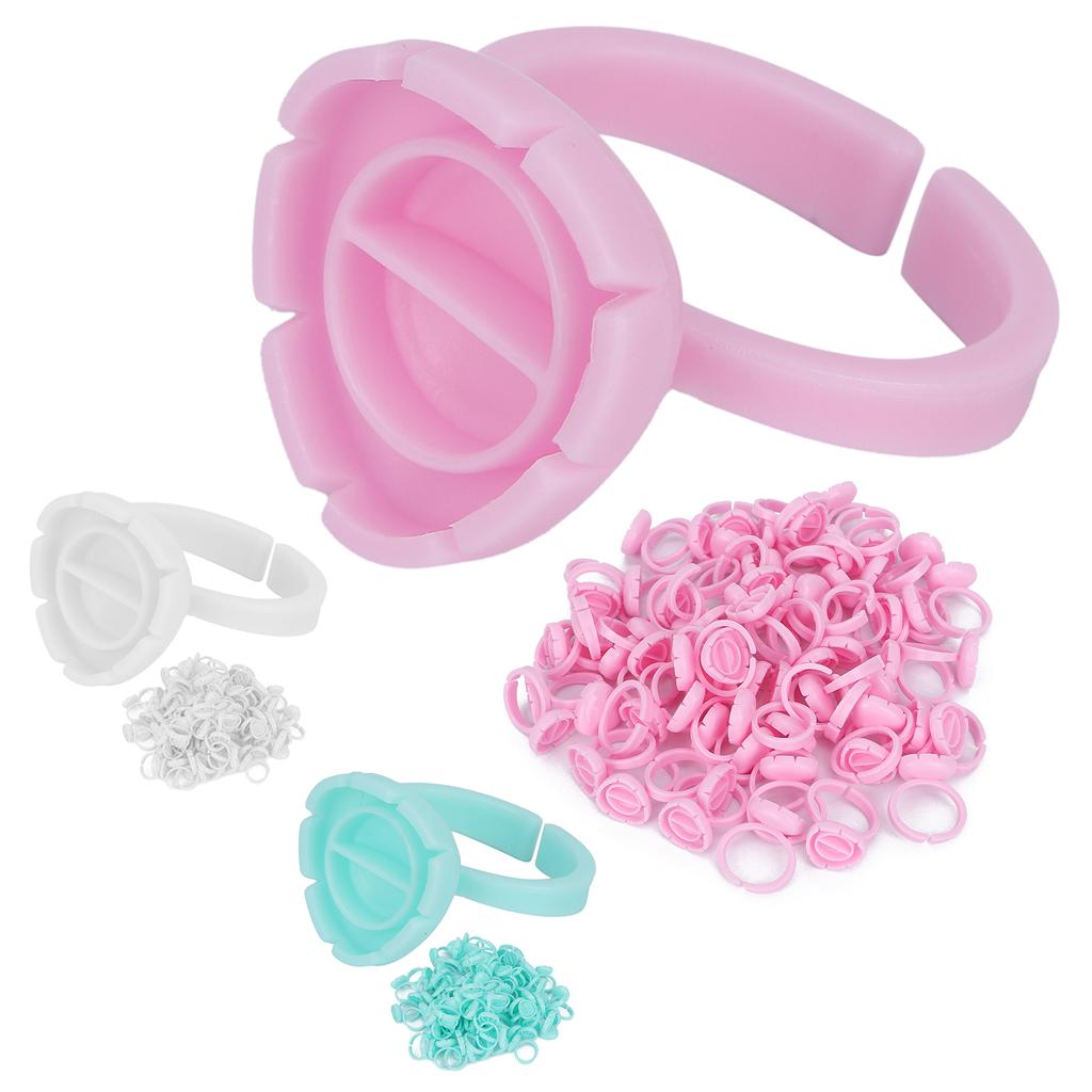 100 stücke Wimpernkleber Halter Tasse Wimpernverlängerung Schnell Wimpern Organizer Werkzeug
