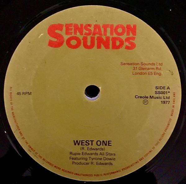 7inch Record RUPIE EDWARDS ALL STARS - West One SS001 Sensation Sound 1977 UK Reggae, Ska & Dub Used