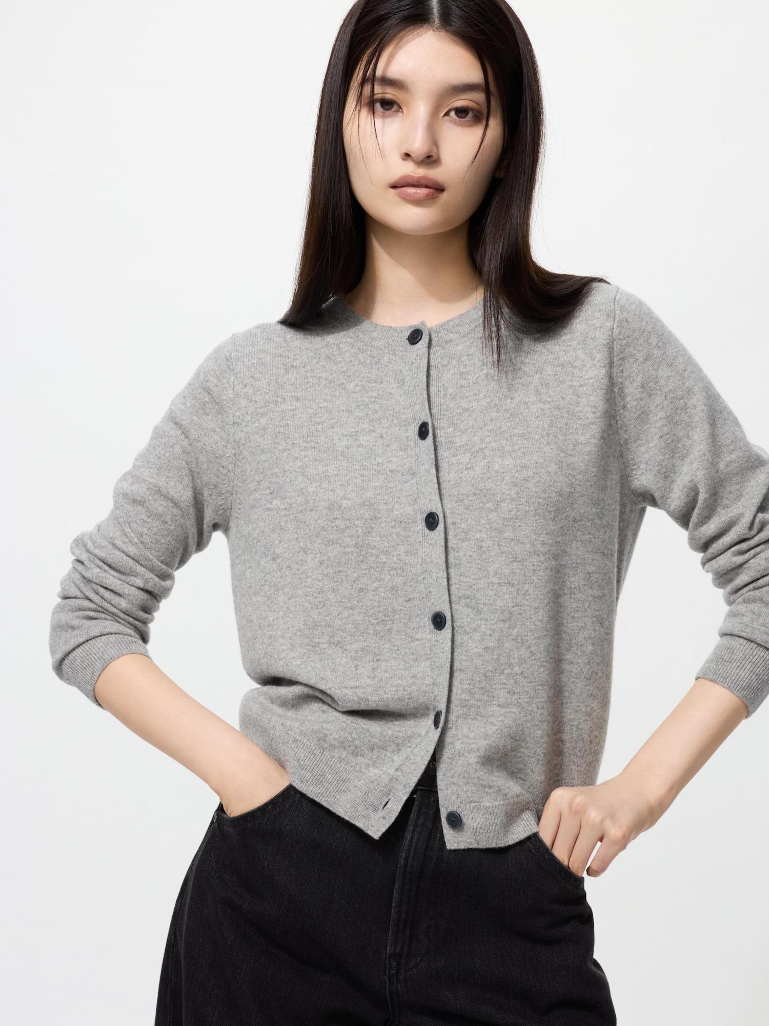 

Короткий кардиган Uniqlo Cashmere с круглым вырезом 03 GRAY/WOMEN L