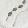 Women's Retro Carved Metal Waist Chain - Antique Silver Bronze, Western Style