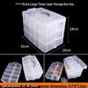 Extra Large 30-Grid Transparent Detachable Storage Box for Building Block Toys - Multi-Layer Organizer