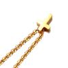 Tiny Sideway Cross Necklace Pendant Stainless Steel Dainty Minimalist Cross Choker Necklace Jewelry
