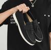 Men's Shoes 2025 New Model, Liu Su Le Fu Shoes, Men's Suede Lightweight Breathable Flat Shoes, Fashionable Casual Flat Shoes