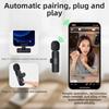 2 In 1 Mini Microphone Noise Cancelling Lavalier Microphone Wireless Microphone  Podcast