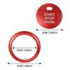TOMALL Aluminum Engine Start Stop Push Button Cover Trim Compatible with Mazda CX-3, CX-5, MX-5 Car Keyless Engine Ignition Start Button Cap