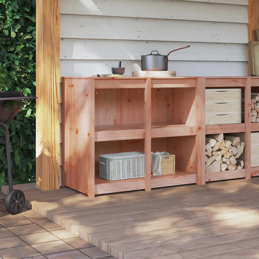 Kitchen Cabinet MEPPEL Brown Oak Effect 106 X 55 X 92 Cm