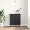 Sideboard with Drawers Black Oak Effect 60 x 35 x 70 cm