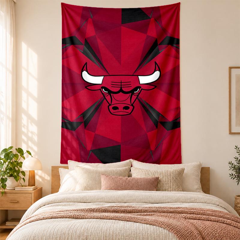 Tapestry Chicago Bulls vysoká kvalita pro zdobení stěn obývacího pokoje, ložnice, koleje ideální jako nástěnné umění do ložnice nebo sváteční dárek