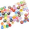 20Pcs/Pack Acrylic Beads Flat Round Shape Decoration Crafts Spacer Bead DIY Jewelry Making Bracelet Necklace Accessories