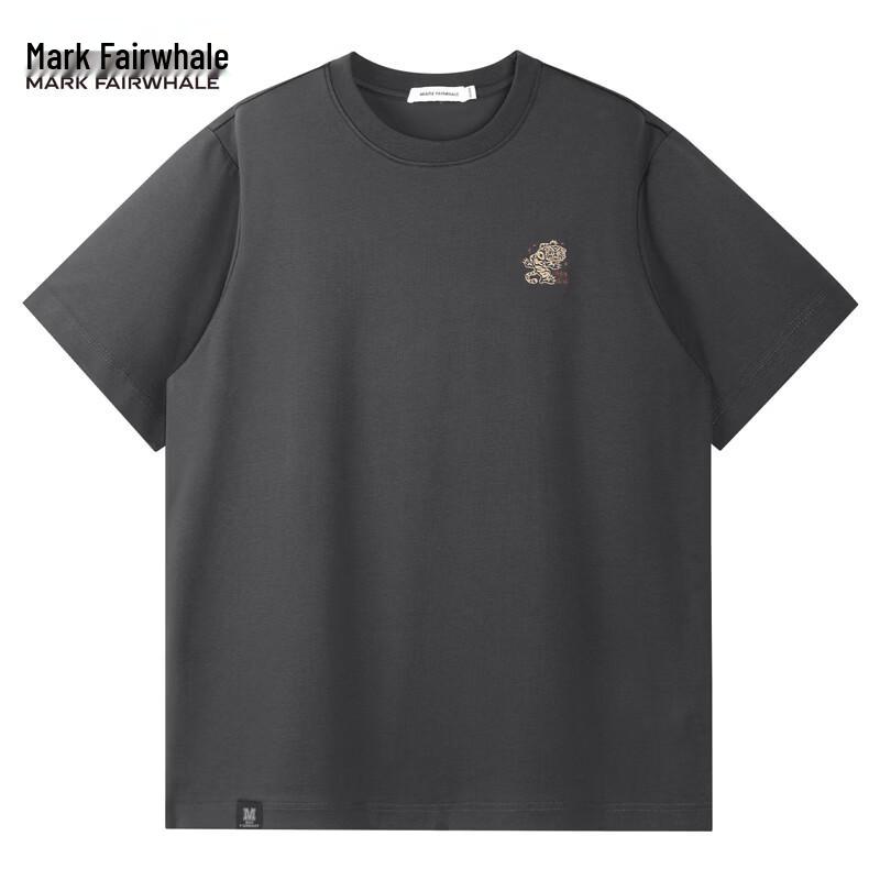 Mark Fairwhale Men s Embroidered Round Neck T-Shirt 2XL
