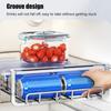 Drink Organizer For Fridge Automatic Beverage Organizer Soda Can Organizer Rack Stainless Steel Can Storage Holder For