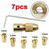 Brass Collet Mini Drill Chucks for Electric Motor Shaft Drill Bit Tool Chuck Adapter 2.00/2.35/3.17/4.05/5.05mm