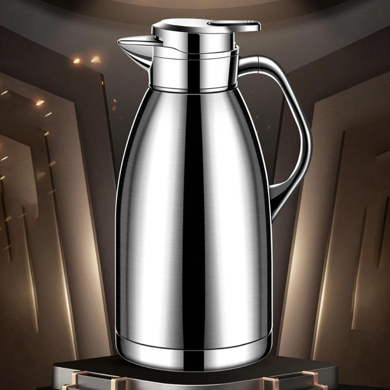 Isolierte Edelstahl-Vakuum-Wasserflaschen Doppelschichtig Heim Büro Kaffeekannen Teekessel Küchenbedarf