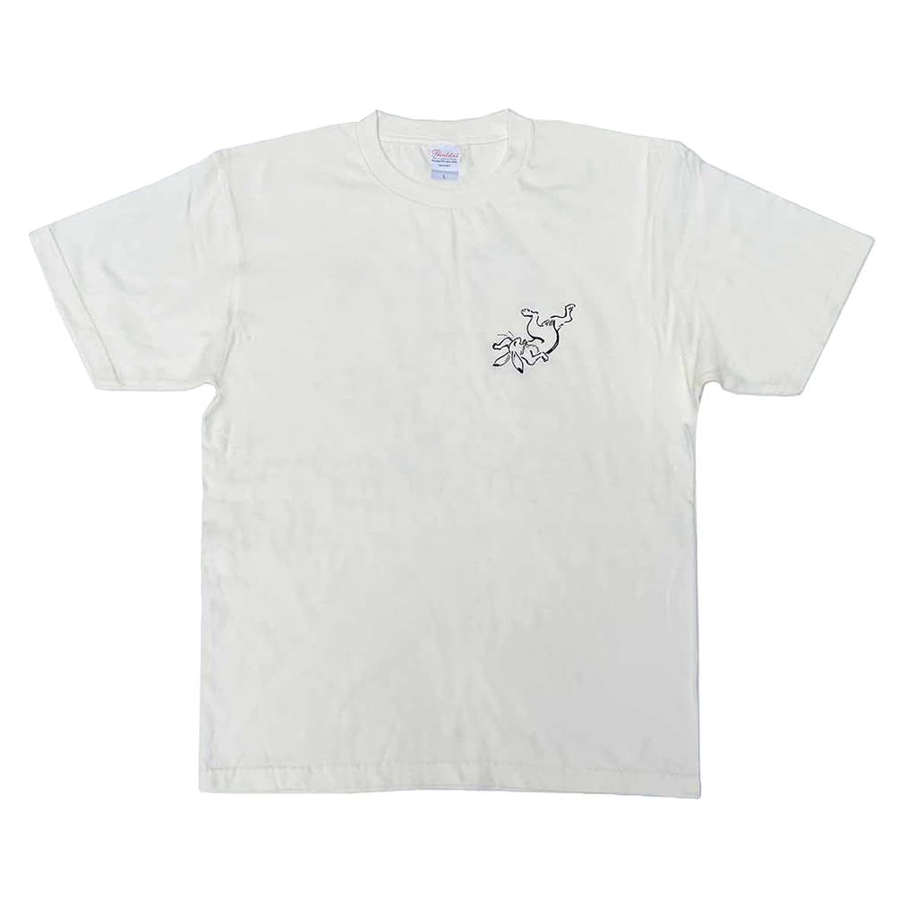 Short Sleeve Choju Giga Back and Japanese Local Ivory [Kyosuke] T-Shirt, (Choju Giga) Print, XL, Cotton, Men's Women's, Design, Souvenir,