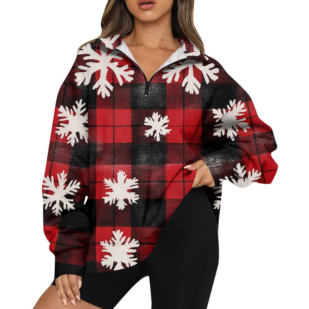 Dámská ležérní módní mikina s dlouhým rukávem, potiskem, nadměrná velikost, na zip