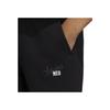 Adidas Neo Embroidered Logo Fleece-Lined Warm Joggers with Cuffed Ankles Women Bottoms Black HB7391