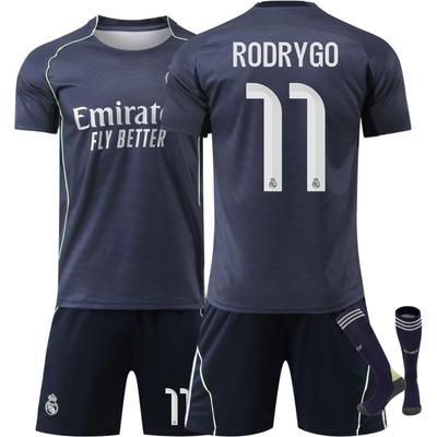 25-26 Venkovní dres Real Madrid Fotbalový dres pro děti i dospělé RODRYGO #11