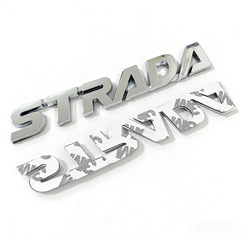 1pcs For Mitsubishi STRADA 3D ABS Car Rear Letter logo sticker Car Rear Bumper tail door trunk car Rear Emblem styling
