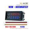 DC 100V 200V 10A Volt Amp Tester Panel Meter 0.28 Inch LED Display Electronic Digital Voltmeter Ammeter Voltage AMP Meter Tester