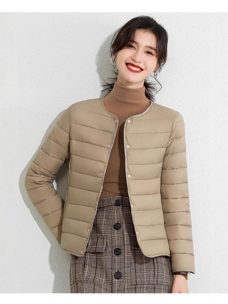 New thin and thin cotton coat women's close-fitting cotton-padded women's cotton-padded inner coat companion fashionable