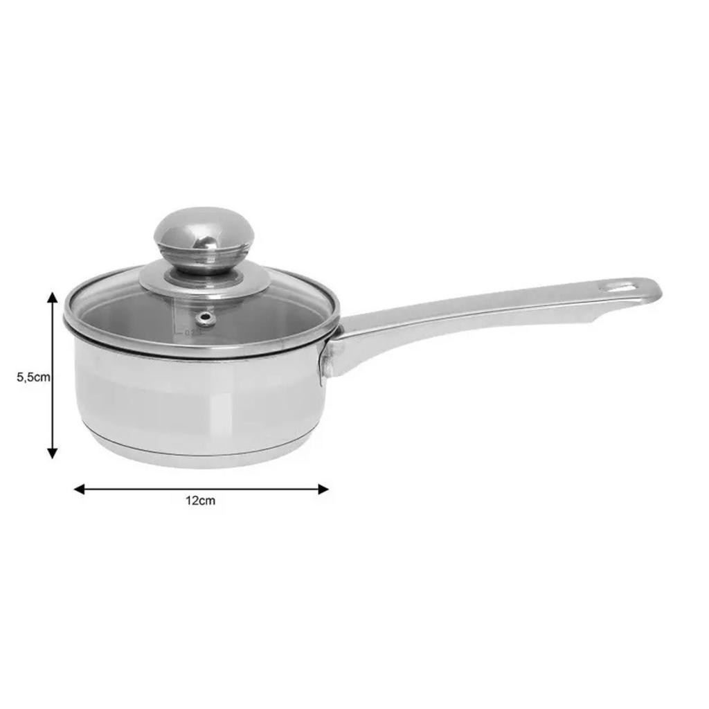 Stieltopf mit Deckel 12cm KINGHOFF KH-4321 0,5L