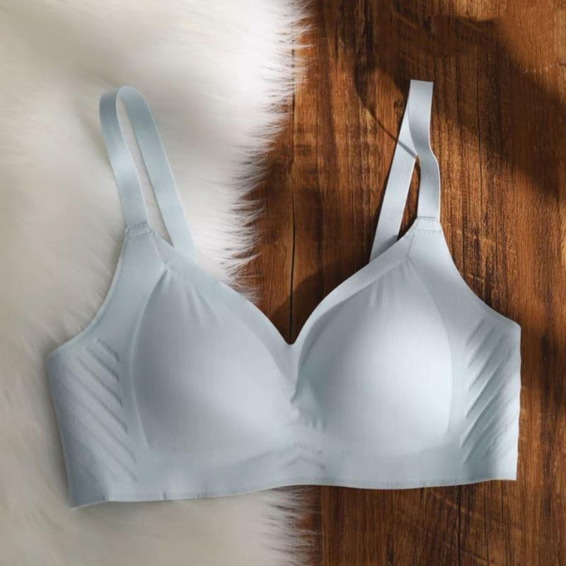 

Dekang Saint Traceless Underwear White Thin Women s Summer Big Breasts Show Small Breasts Collect Breasts Anti-sagging Bra Cover 2xl (85c/90bc recommended) світло-синій колір