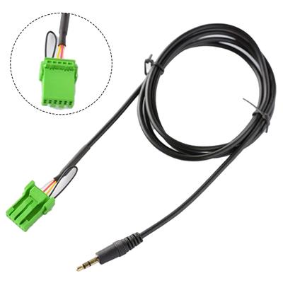 150CM Length AUX Audio Cable 3.5 Mm Socket 6Pin ABS
