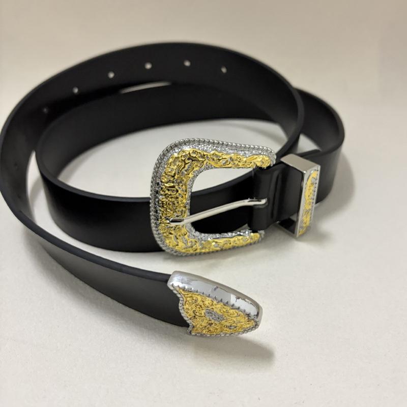 Женский Роскошный Винтажный Металлический Пряжка Ремень Дизайнерский Стиль Знаменитости Тонкий Модный Множественный A3