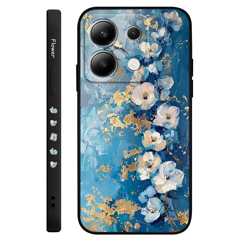 

Gold Leaf Flower Phone Case For Xiaomi Redmi Note 15 Pro Plus 4G 5G Silicone Cover Redmi Note 15 5G чорний