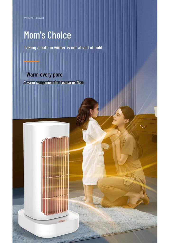 2023 Portable Vertical Electric Heater with PTC Ceramic Oscillation, EU/US Spec