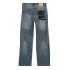 Meichao High Street Retro Vintage Casual Niche Loose Straight Fit Men Washing Jeans Pants Trousers Tide