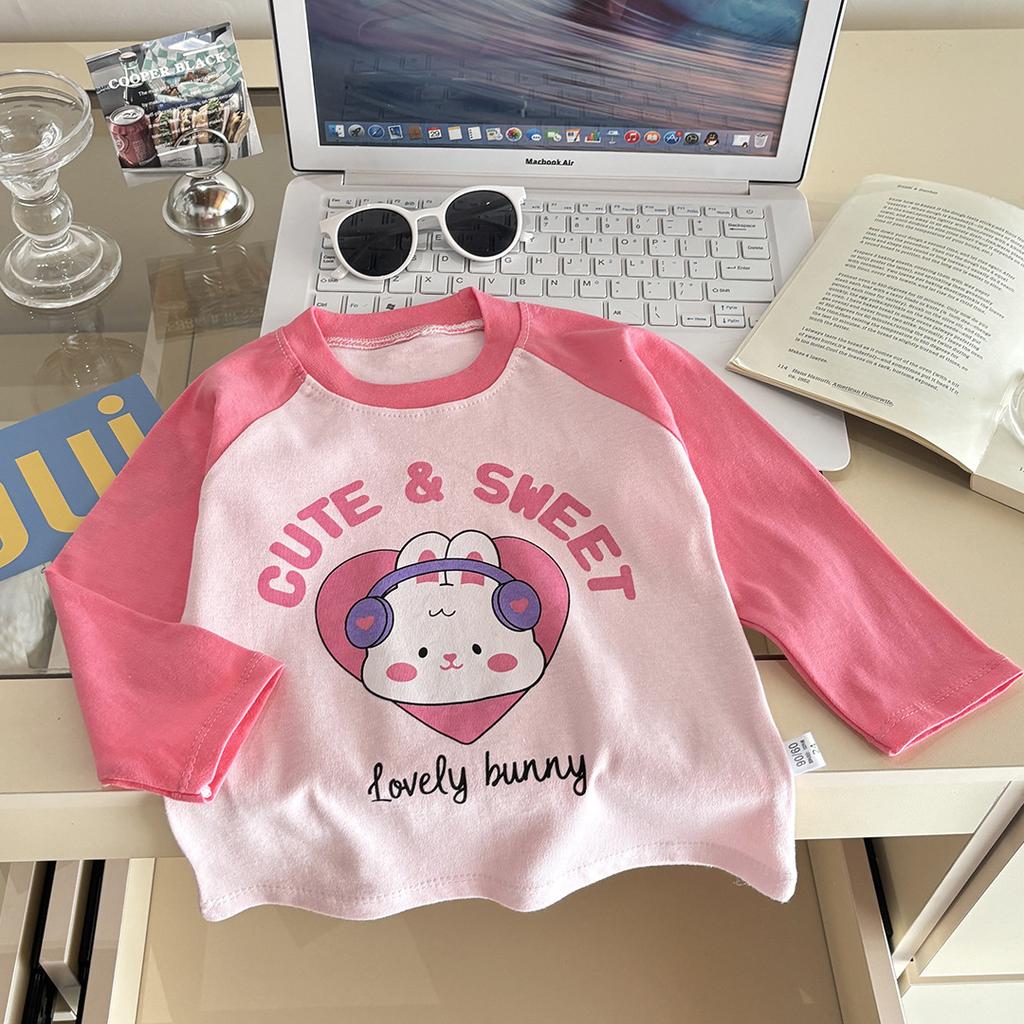 Kids Long Sleeve Cotton T Shirt Spring Autumn Base Layer For Boys Girls