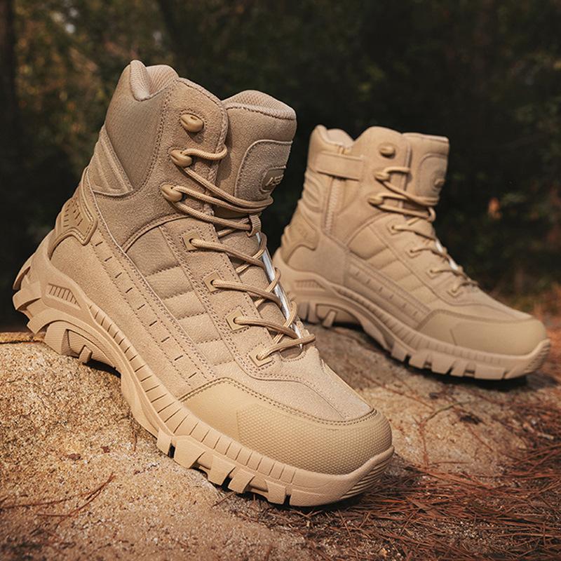 

Outdoor Mountaineering Camping Battlefield Military Boots Large Size Special Forces Hiking Adventure Rescue Tooling Combat Boots Desert Boots 39