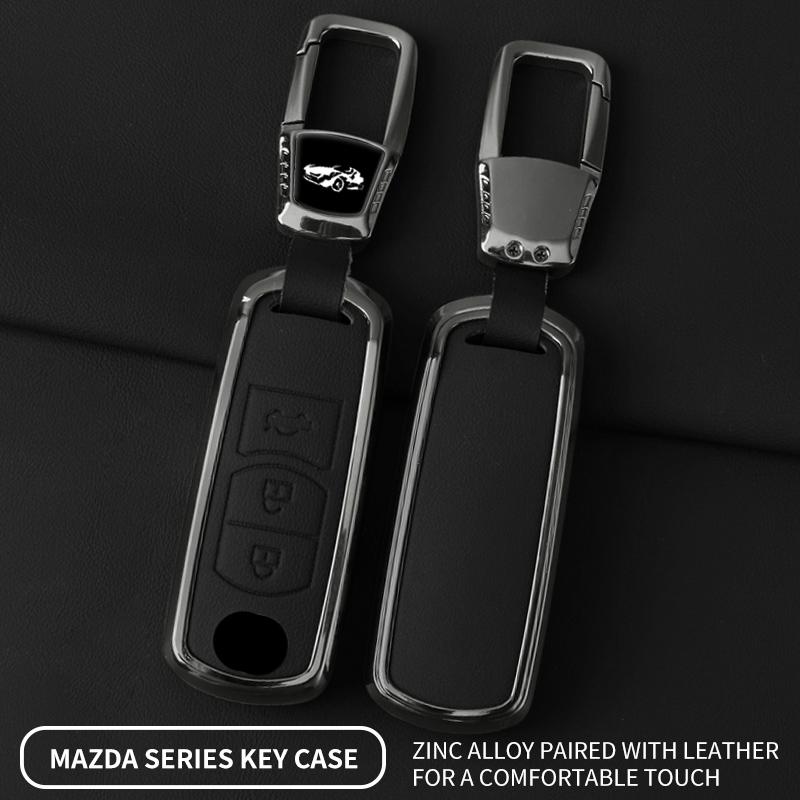 Interior Mouldings Car Zinc Alloy Key Cover Case Shell For Mazda 2 3 5 6 BL BM GJ Atenza Axela Demio CX-3 CX3 CX-5 CX5 CX7 CX-7
