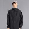 Li Ning Outdoor CF Tracing Winddicht, Atmungsaktiv, Abriebfest, Wasserdicht Windbreaker Jacke Unisex Schwarz AEMV005-3