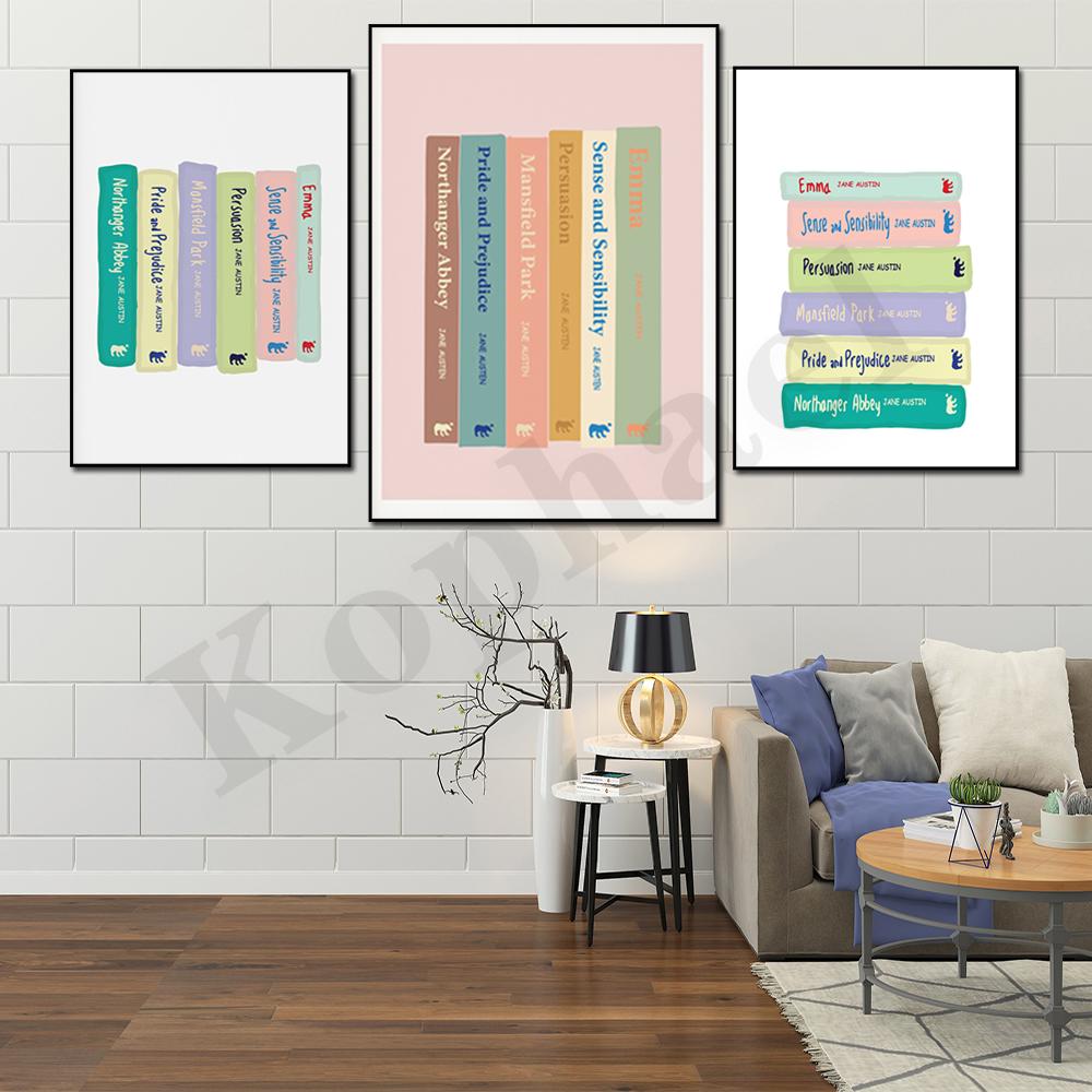 

Джейн Остин Коллекция Иллюстрации. Детские библиотеки. Любители книг. Книжные литературные подарки. Настенные плакаты