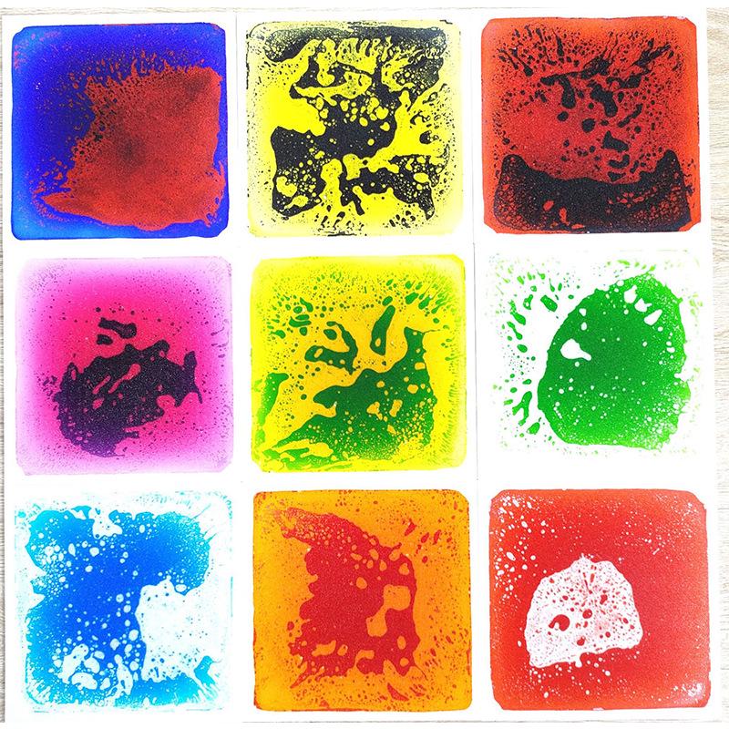 Liquid Floor Tile Sensory Mat 30x50CM - Flowing PVC Puzzle Brick